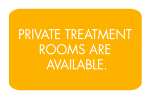 sign of private treatment rooms