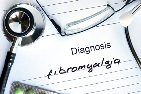 doctors pad with fibromyalgia written on it